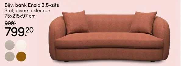 Aanbieding: Bank Enzio 3,5-zits
