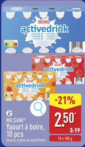 Offre: Yaourt à boire