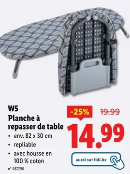 Offre: Planche à repasser de table