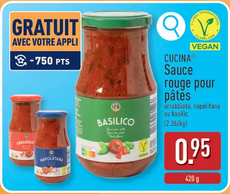 Offre: CUCINA Sauce rouge pour pâtes