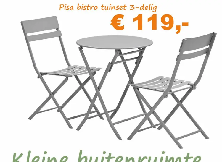 Aanbieding: Pisa bistro tuinset