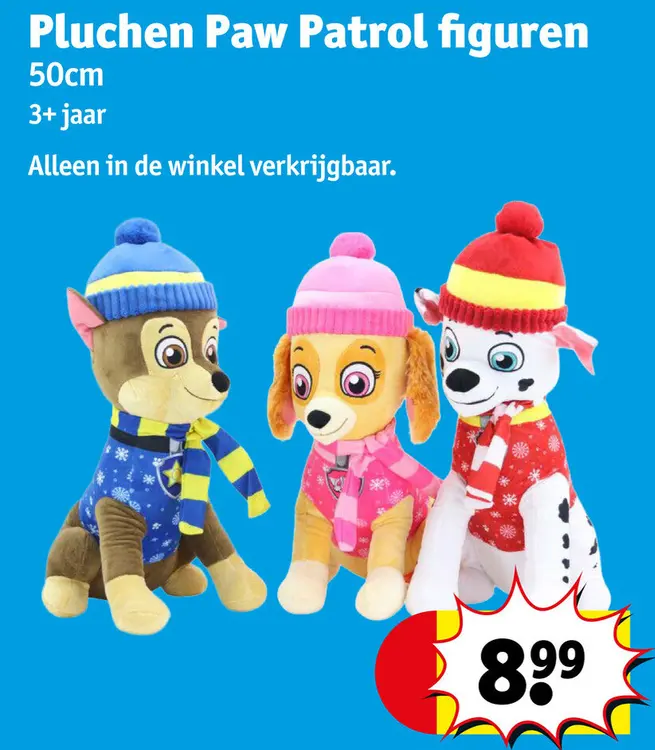 Promotie: Pluchen Paw Patrol figuren