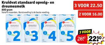 Aanbieding: Standaard opvolg- en dreumesmelk