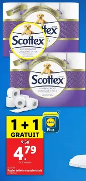 Offre: Papier toilette coussiné style