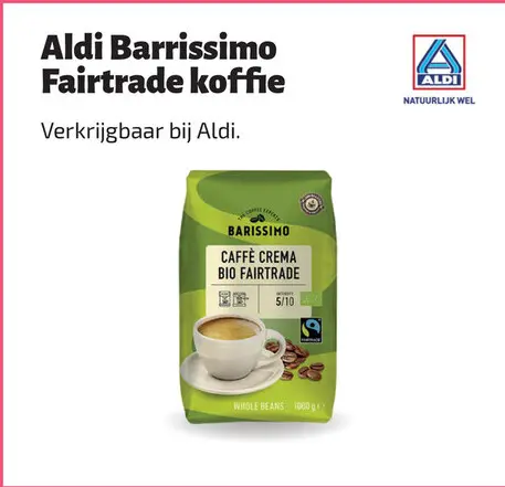 Aanbieding: Barrissimo Fairtrade koffie