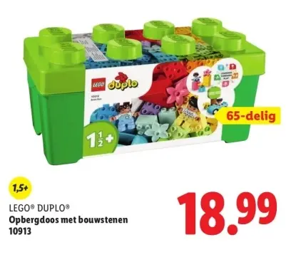 Aanbieding: Opbergdoos met bouwstenen