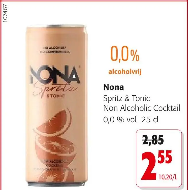 Promotie: Nona Spritz & Tonic Non Alcoholic Cocktail
