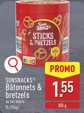 Offre: Bâtonnets & bretzels