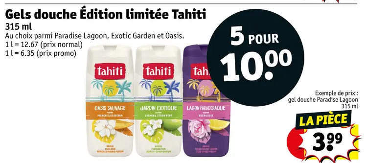 Offre: Gels douche Édition limitée