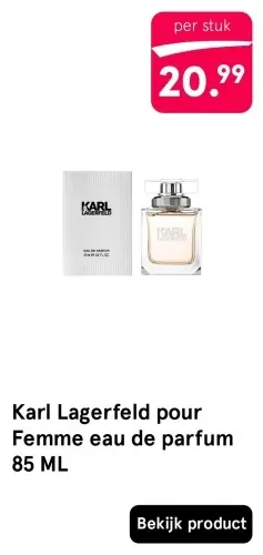 Aanbieding: Karl Lagerfeld pour Femme eau de parfum