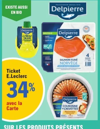 Offre: Saumon fumé norvège, couronne de crevettes, c