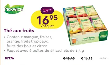 Offre: Thé aux fruits