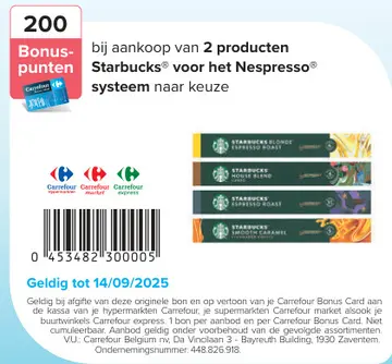 Aanbieding: Starbucks voor het Nespresso systeem