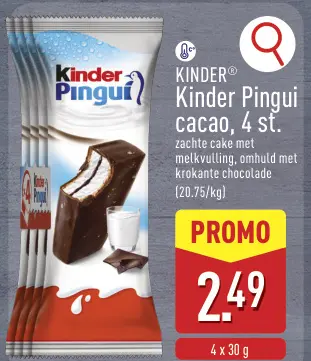 Promotie: Kinder Pingui cacao