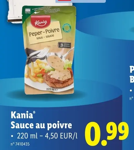Offre: Sauce au poivre