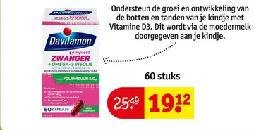 Aanbieding: Davitamon Compleet ZWANGER + OMEGA-3 VISOLIE