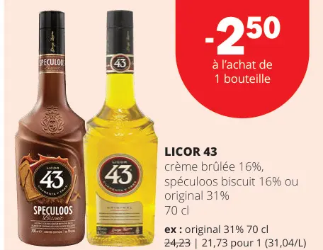 Offre: Licor 43