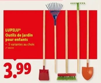 Offre: Outils de jardin pour enfants