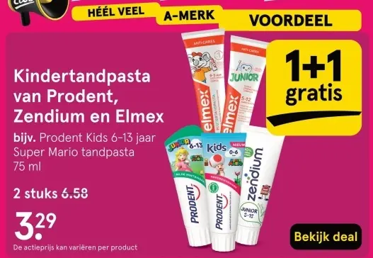 Aanbieding: Kindertandpasta