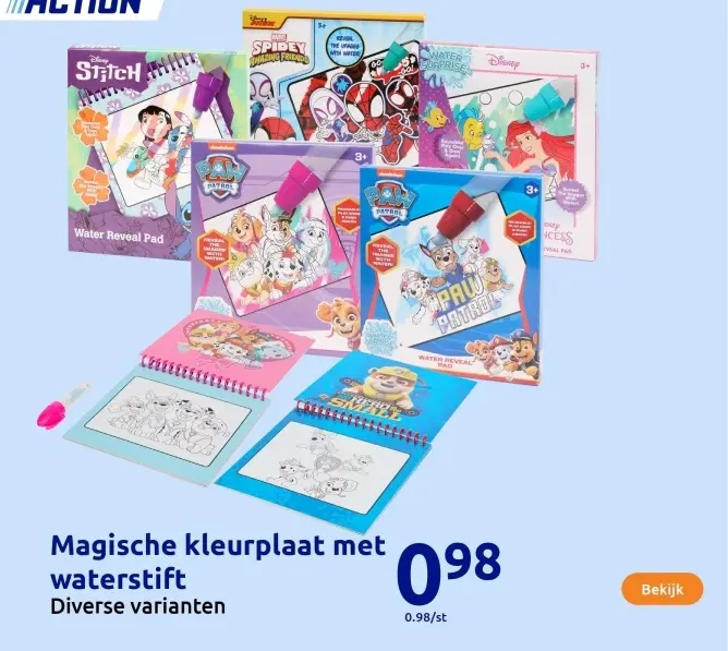 Aanbieding: Magische kleurplaat met waterstift