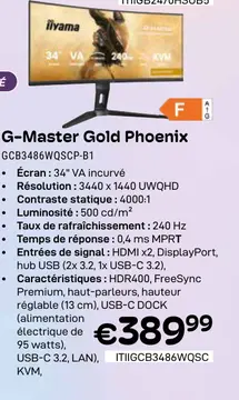 Offre: G-Master Gold Phoenix
