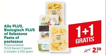 Aanbieding: Alle PLUS, Biologisch PLUS of Selezione Pasta of pastasaus
