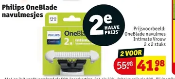 Aanbieding: Philips OneBlade navulmesjes