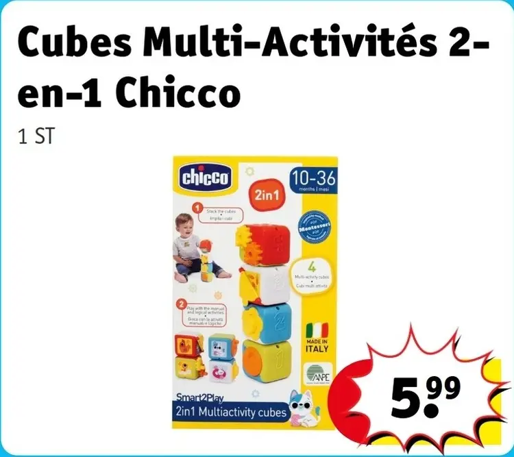 Offre: Cubes Multi-Activités 2-en-1