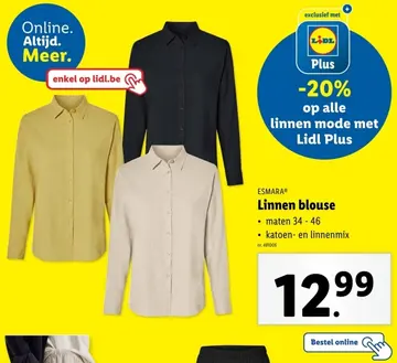 Aanbieding: Linnen blouse