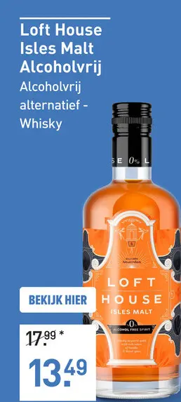 Aanbieding: Loft House Isles Malt Alcoholvrij 70CL