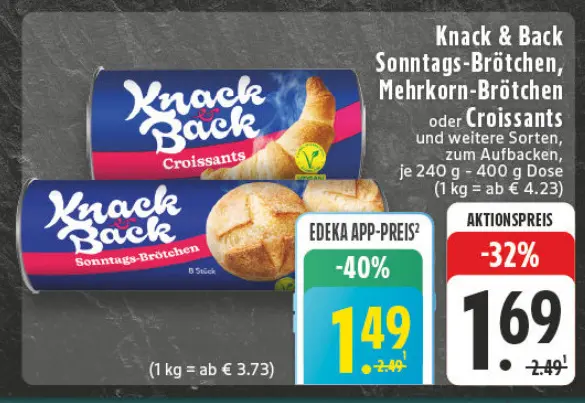 Aanbieding: Sonntags-Brötchen, Mehrkorn-Brötchen oder Cro