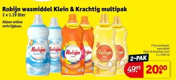 Aanbieding: Robijn wasmiddel Klein & Krachtig multipak