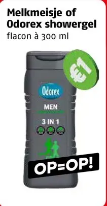 Aanbieding: Melkmeisje of Odorex showergel