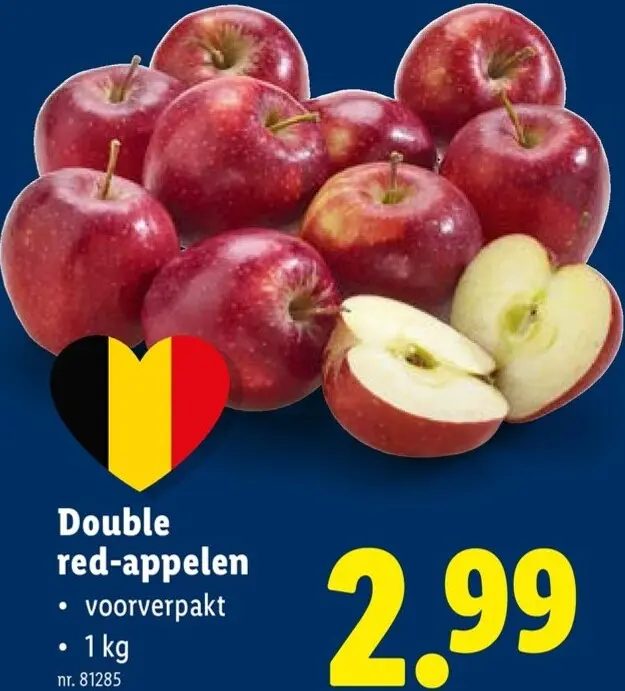 Promotie: Double red-appelen