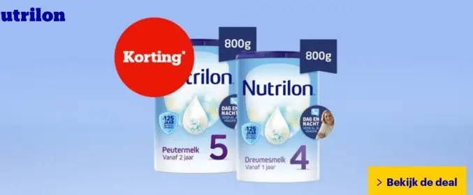 Aanbieding: Peutermelk 5 en Dreumesmelk 4