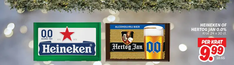 Aanbieding: Heineken of Hertog Jan 0.0%