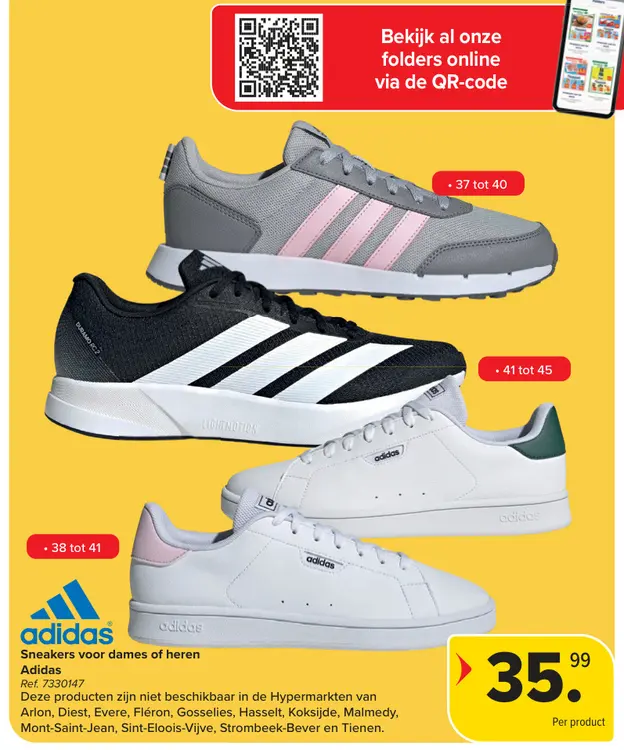 Promotie: Sneakers voor dames of heren