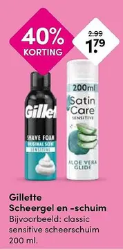 Aanbieding: Gillette Scheergel en -schuim