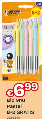 Promotie: Bic M10 Pastel