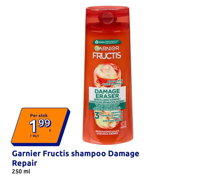 Aanbieding: Garnier Fructis shampoo Damage Repair