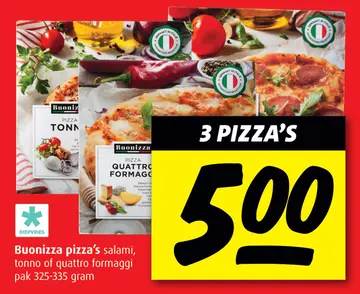 Aanbieding: Buonizza pizza's 