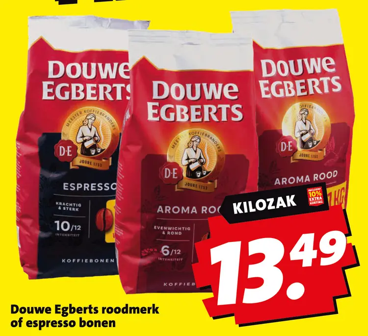 Roodmerk of espresso bonen