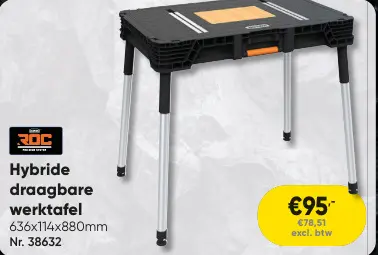 Promotie: Hybride draagbare werktafel