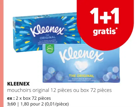 Offre: Mouchoirs original