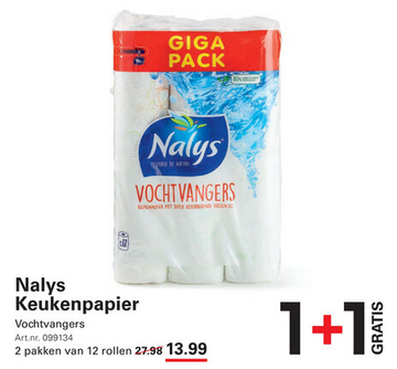 Aanbieding: Nalys Keukenpapier Vochtvangers