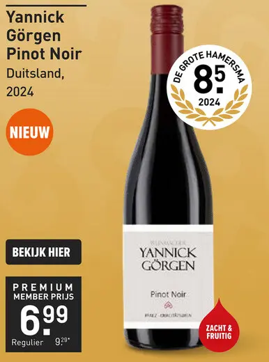 Aanbieding: Yannick Görgen Pinot Noir 75CL