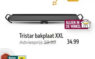 Aanbieding: Tristar bakplaat XXL