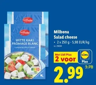 Promotie: Salad cheese