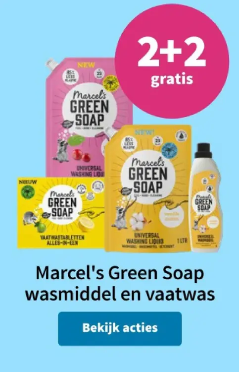 Promotie: Green Soap wasmiddel en vaatwas