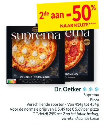 Promotie: Suprema Pizza